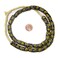 The Bead Chest Painted African Krobo Beads - Full Strand of Ghanaian Tribal Glass Beads for Necklace or Jewelry Making (Tiger Eye)